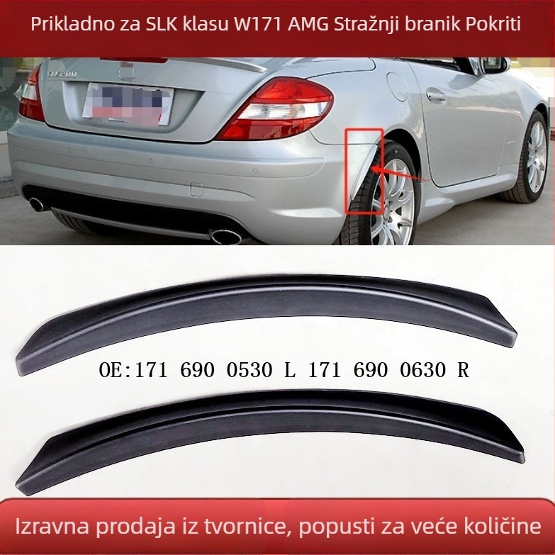 Mercedes-Benz SLK W171 AMG Stražnji kutni poklopac branika i obrub kotača, broj dijela 1716900530-0630