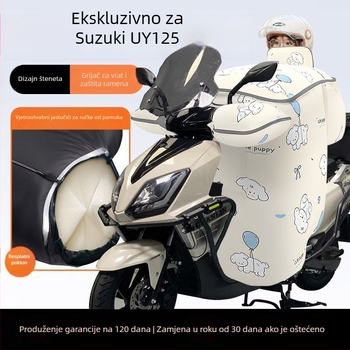 Zimska navlaka za štitnik vjetra Suzuki Uy125 skutera, s fleecem iznutra