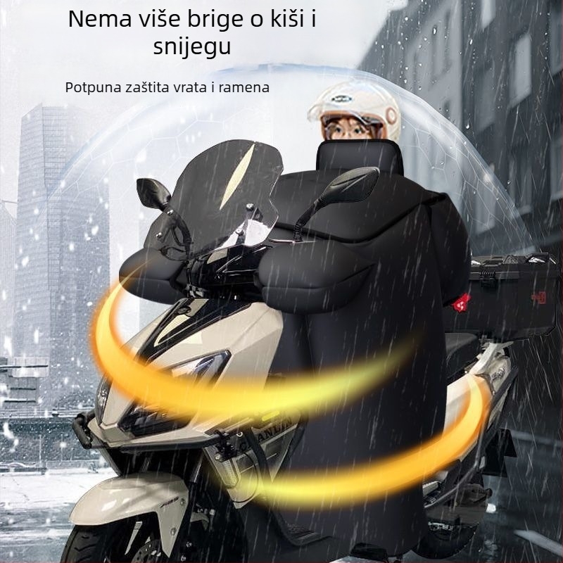 Zimska navlaka za štitnik vjetra Suzuki Uy125 skutera, s fleecem iznutra