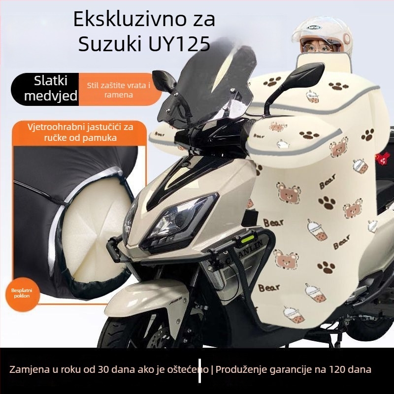 Zimska navlaka za štitnik vjetra Suzuki Uy125 skutera, s fleecem iznutra