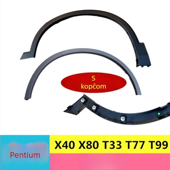 Crna dekorativna traka za rub kota i blatnika za FAW Bestune X40, X80, T33, T77, T99, T55