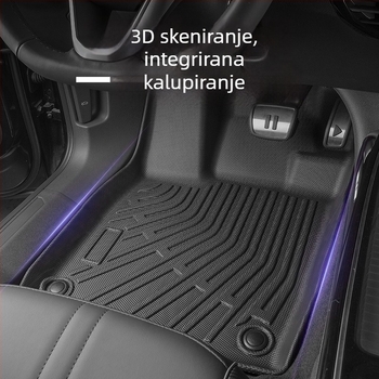 3D TPE All-Weather prostirke za Audi Q8 (2019–2026) – specifične za vozilo, za 5 sjedala, prilagođena izrada logotipa, prostirka za stražnji prtljak i naslone