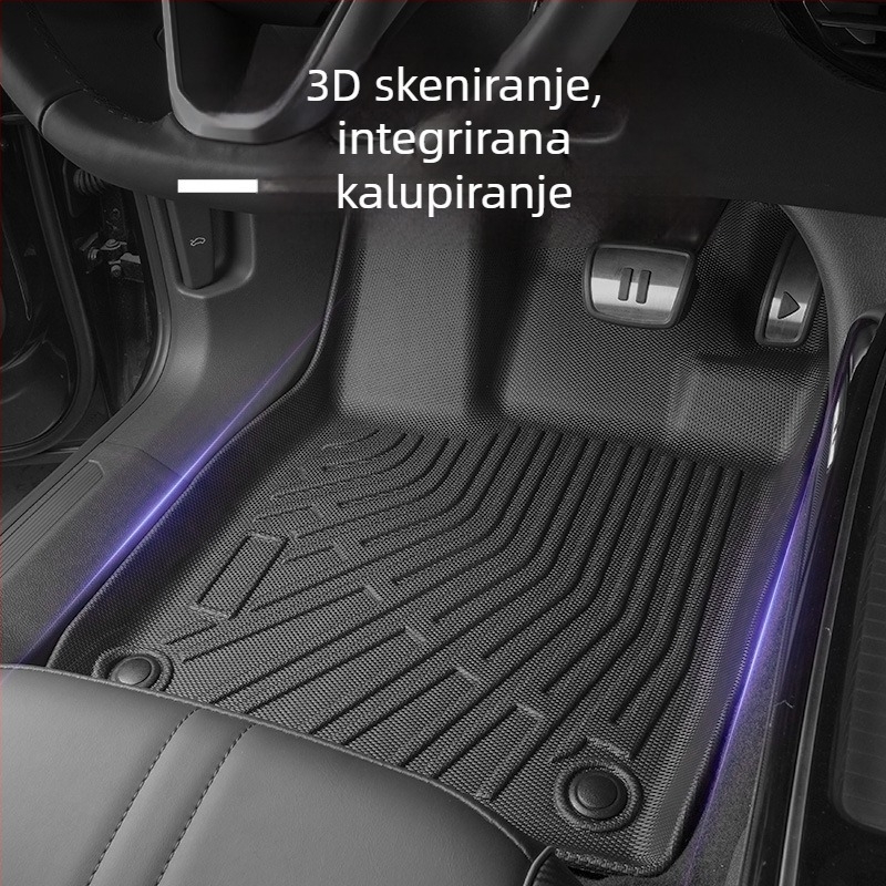 3D TPE All-Weather prostirke za Audi Q8 (2019–2026) – specifične za vozilo, za 5 sjedala, prilagođena izrada logotipa, prostirka za stražnji prtljak i naslone