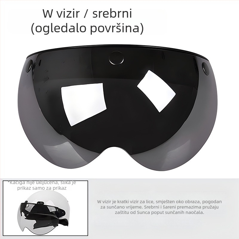Vizir kacige za motocikl Huanshou W Lens, zaštita od sunca, model W Lens