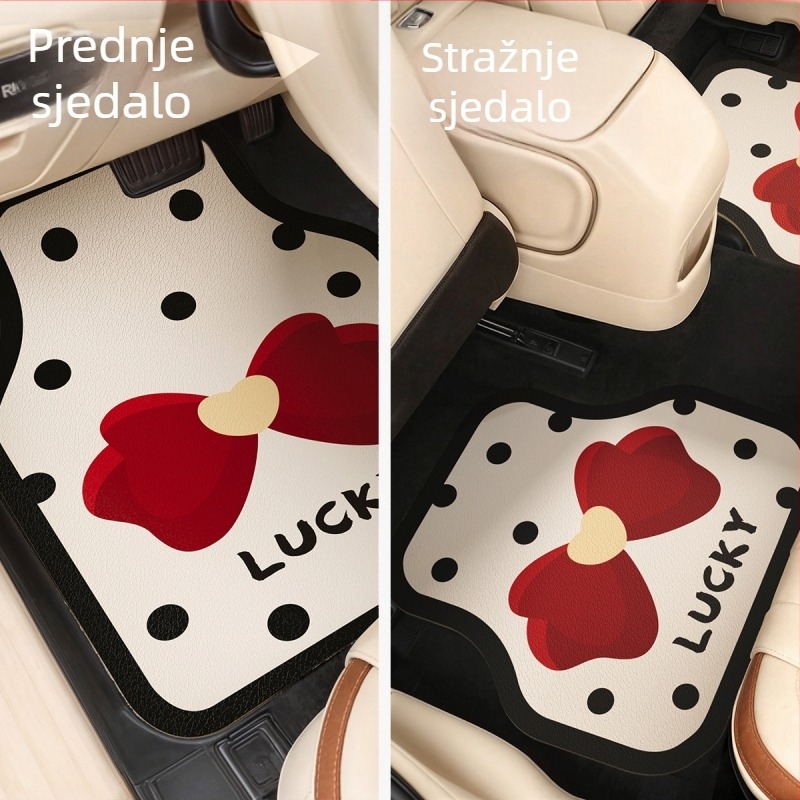 Auto podna podloga – mekani diatomski mulj, otisak, oblik vanzemaljca, uzorci: srce, geometrijski, kvadrat, crtani motivi, periva