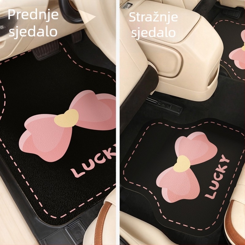 Auto podna podloga – mekani diatomski mulj, otisak, oblik vanzemaljca, uzorci: srce, geometrijski, kvadrat, crtani motivi, periva