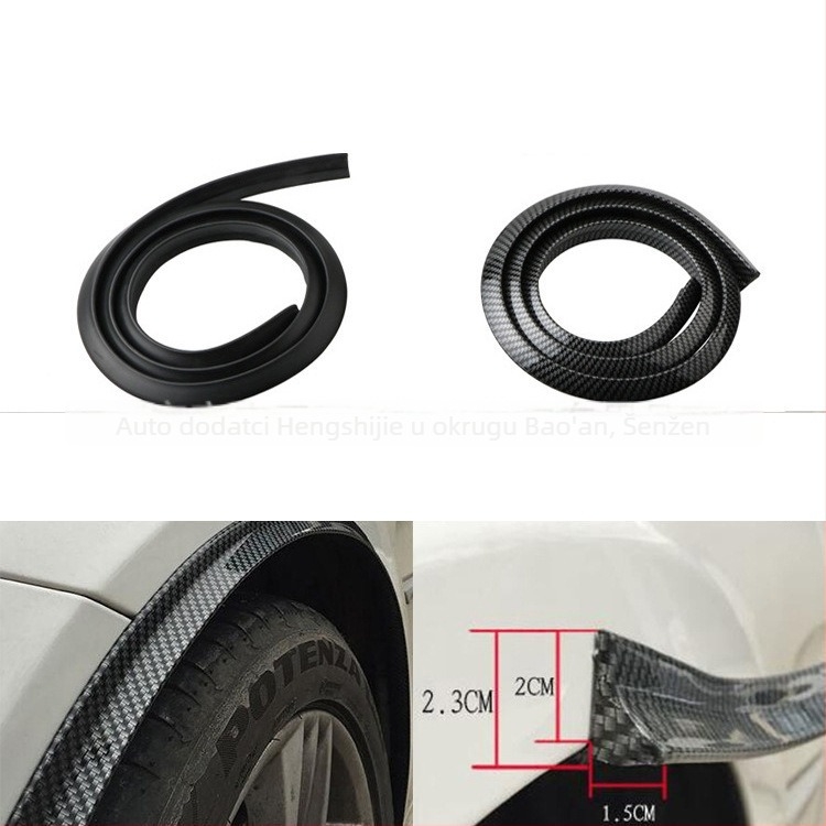 Trokutasti gumeni zaštitni rub blatnika – traka za protiv sudara, PVC, model Triangle wheel eyebrow, kompatibilan sa svim modelima, prilagodljiva obrada