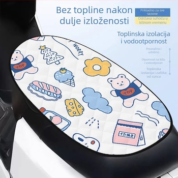 Navlaka za jastučić sjedala električnog vozila, laneni materijal, ljeto, prozračna, bez punjenja, bez loga