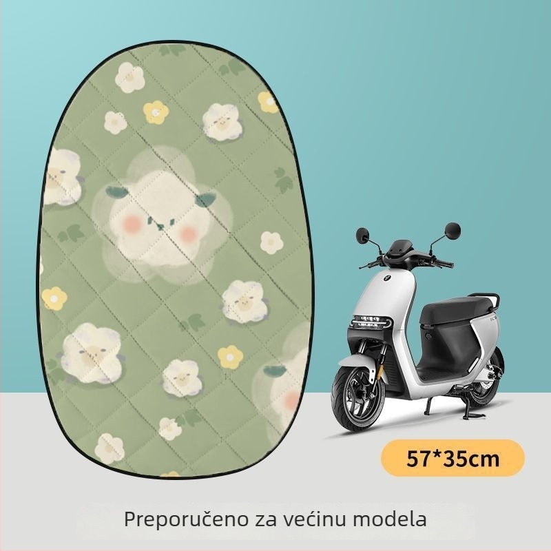 Navlaka za jastučić sjedala električnog vozila, laneni materijal, ljeto, prozračna, bez punjenja, bez loga
