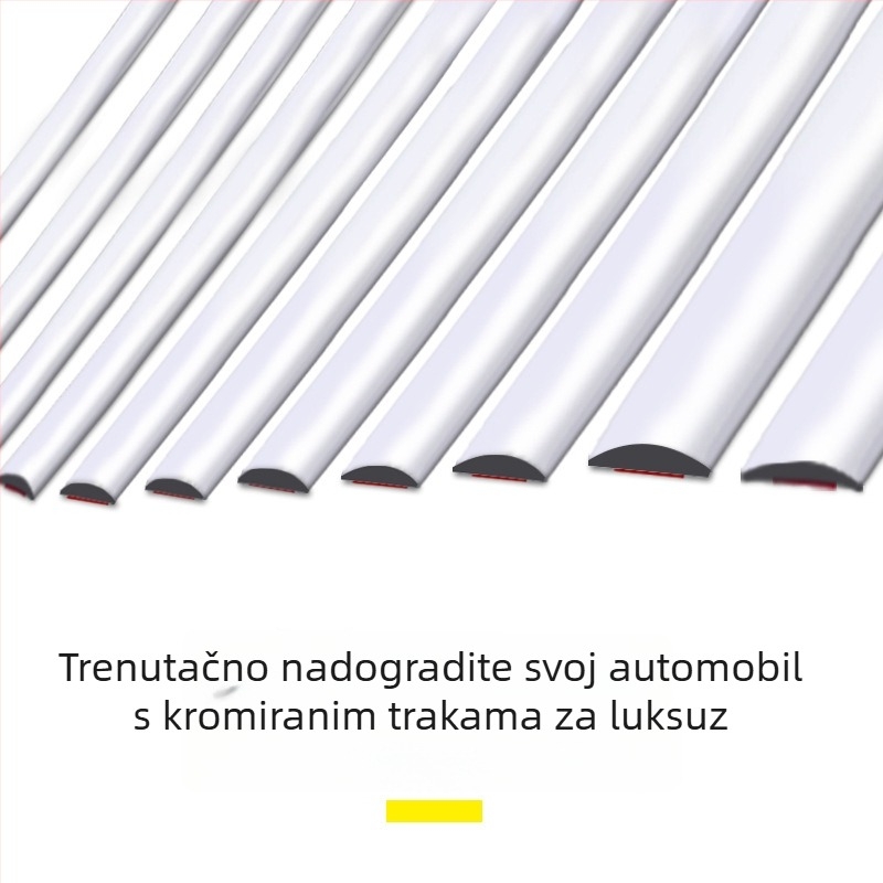 Kromirana traka za karoseriju automobila, univerzalna prilagodba, prilagodljiva obrada, licencirana privatna oznaka, kod R-2104-6