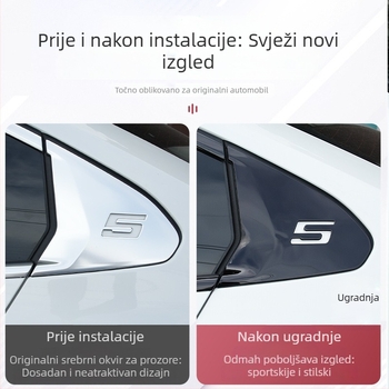Dekorativni trak za prozor i okvir vrata za BMW 5 Series i5, Samuraj stil, kompatibilan s modelima 2024-2025, prilagodba dostupna