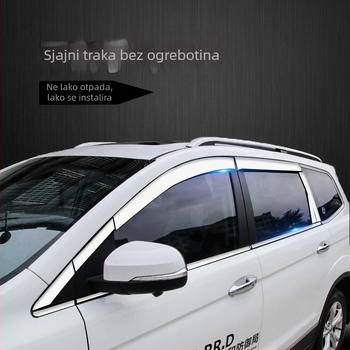Shun Wei kromirani mekani PVC dekorativni pojas za karoseriju i prozore | završna zaštita od ogrebotina | opća kompatibilnost | prilagodljivo obrađivanje | MT kompatibilno | licencirana privatna marka (R-2104-7)
