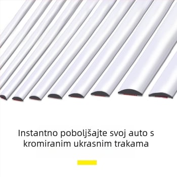 Shun Wei kromirani mekani PVC dekorativni pojas za karoseriju i prozore | završna zaštita od ogrebotina | opća kompatibilnost | prilagodljivo obrađivanje | MT kompatibilno | licencirana privatna marka (R-2104-7)