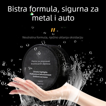 Set za obnovu kromiranih traka na prozoru automobila – Quick cat, abrazivno + brtvilo, rok trajanja 3 godine, šifra proizvoda Chrome refurbishing agent kit, auto pjena čistač