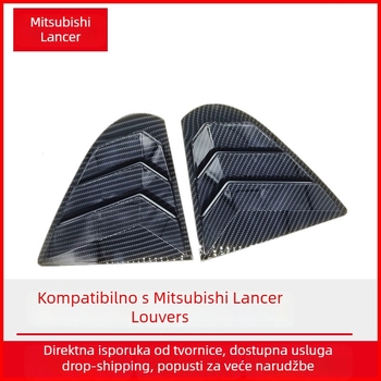 Zadnje trokutaste zaštitne rolete za prozore Mitsubishi Wing God 09-16 – ABS, vanjska dekoracija u stilu Mustang, kompatibilno s MT/manual, prilagodljiva obrada (Materijal: ABS; Primjenjivi modeli: Mitsubishi Wing God 09-16; Mjenjač: MT/manual)