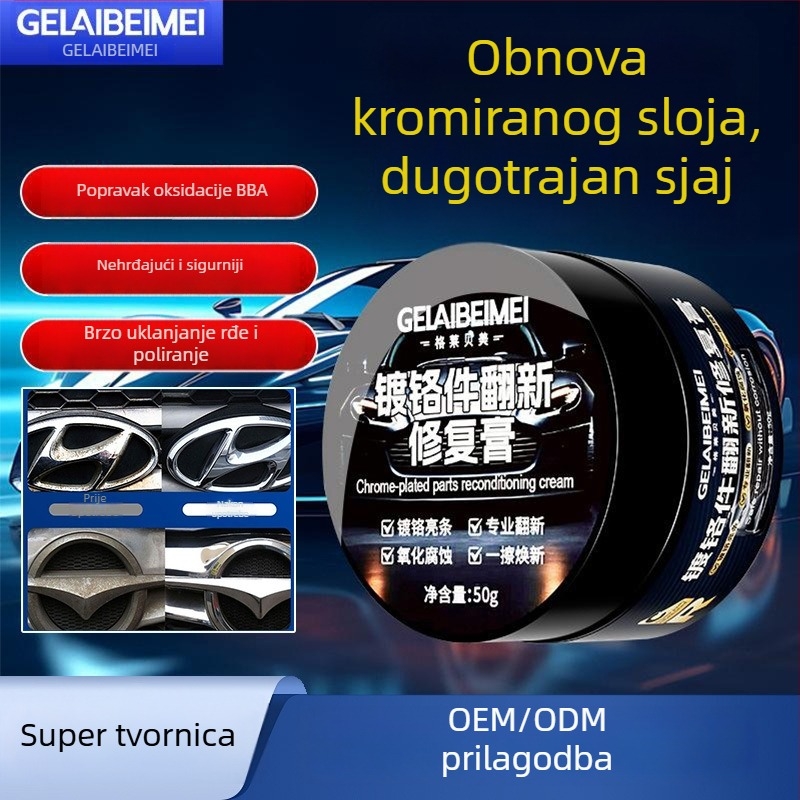 Pasta za obnovu kromiranih dijelova za automobilsku staklo – Model G172, remover hrđe, 3 godine roka trajanja, Grebeme