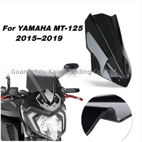 Prednji deflektor vjetra za Yamaha MT-125 - PC materijal, stil: deflektor vjetra, FAUVISM