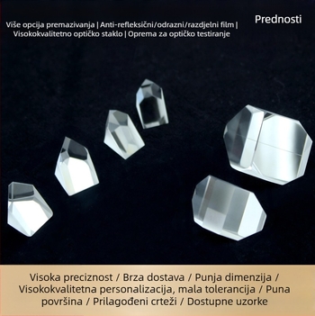 Huasen K9 staklena pravokutna prizma za optičke instrumente, mjerenje udaljenosti, model hs1016