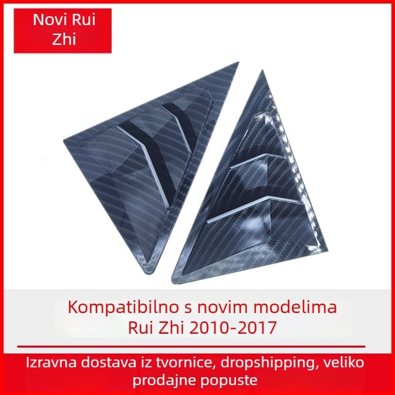 ABS stražnja trokutasta rešetka za izlaz zraka stražnjeg prozora, Toyota Reiz (2010-2017), vanjska dekoracija, Mustang stil