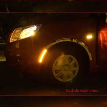 LED pokazivač za automobil – model YI-251; ABS premaz + LED; 12V; Dijeli broj 0006251021; Kompatibilan sa svim modelima automobila