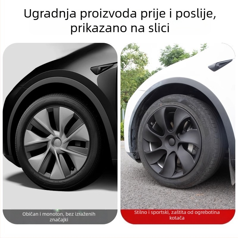 Poklop središnjeg kotača za Tesla Model 3 i Model Y — indukcijski turbinski poklop, opcijska verzija, dodaci za poklop centra guma