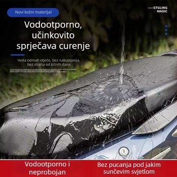 Navlaka za sjedalo električnog motocikla, PU materijal, vodootporna, sve sezone, tisak logotipa