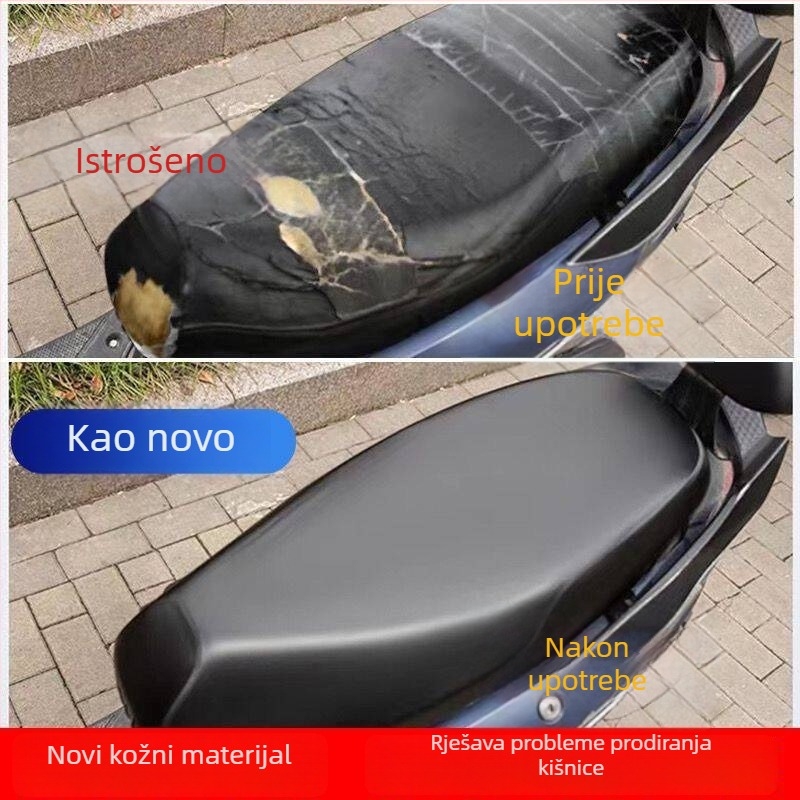 Navlaka za sjedalo električnog motocikla, PU materijal, vodootporna, sve sezone, tisak logotipa