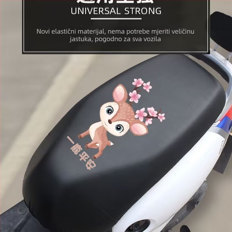 Navlaka za sjedalo električnog motocikla, PU materijal, vodootporna, sve sezone, tisak logotipa