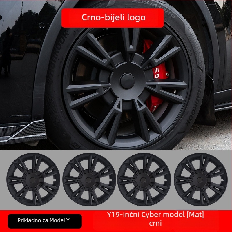 XLYL ABS poklopac za hub Tesla Model Y s punim rubom