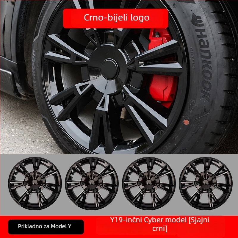 XLYL ABS poklopac za hub Tesla Model Y s punim rubom