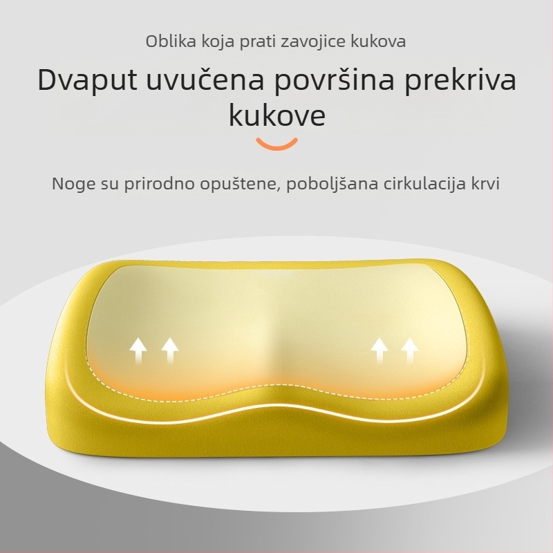 Jastuk za uredsku stolicu od memorijske pjene — sporo vraćanje, ergonomska podloga za dugo sjedenje