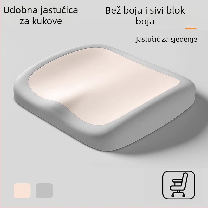 Jastuk za uredsku stolicu od memorijske pjene — sporo vraćanje, ergonomska podloga za dugo sjedenje