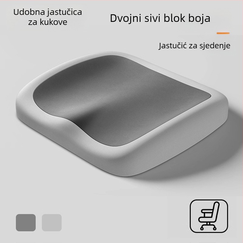 Jastuk za uredsku stolicu od memorijske pjene — sporo vraćanje, ergonomska podloga za dugo sjedenje