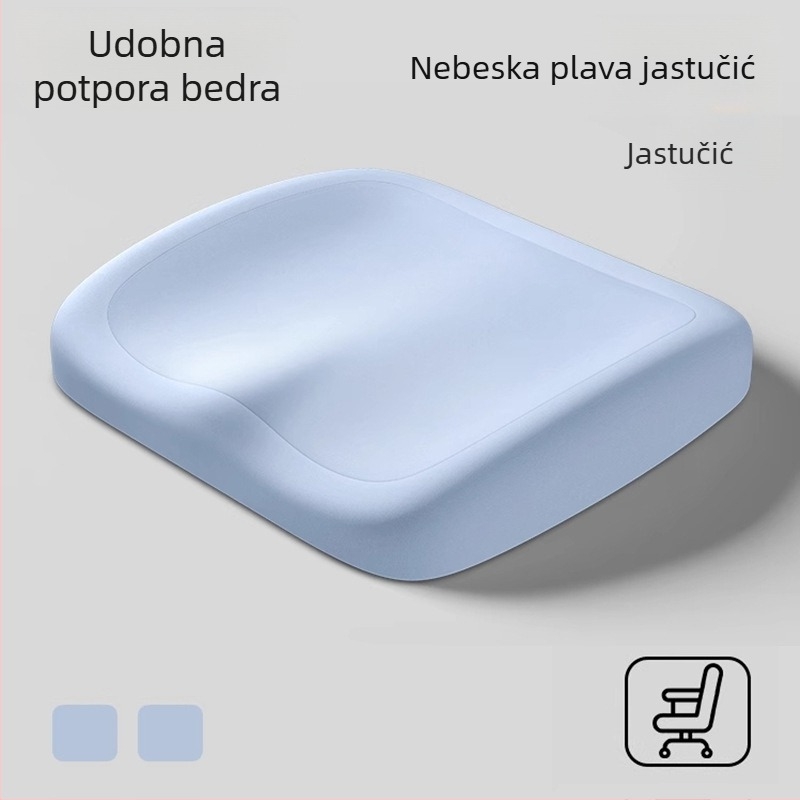 Jastuk za uredsku stolicu od memorijske pjene — sporo vraćanje, ergonomska podloga za dugo sjedenje