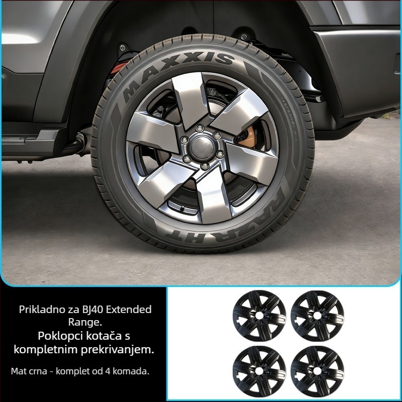 Poklopac središta kotača za Beijing BJ40 – plastika, podrijetlo Changzhou, univerzalna kompatibilnost, bez prilagodbe