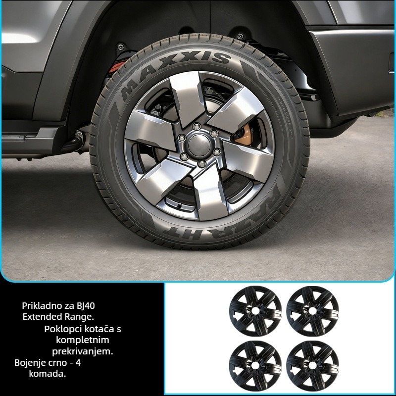 Poklopac središta kotača za Beijing BJ40 – plastika, podrijetlo Changzhou, univerzalna kompatibilnost, bez prilagodbe