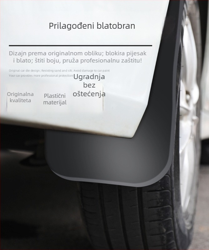 Automobilski blatnik, mekani plast; kompatibilan s BAIC Huansu H3/H3 S3/S6 i Saab D20/D25/D35/D50/D55; godina 2017; model BAIC-01-IYFG; podrška za ugradnju