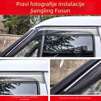Kaitu kišna obrva za prozor automobila, organsko staklo, kompatibilno s JMC