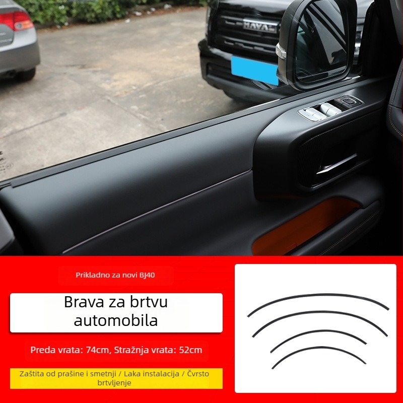 Kzs automobil prozorsko brtvilo BJ40 | gumeni brtvilo za prozor, kompatibilno sa podizanjem stakla, smanjenje vibracija i buke