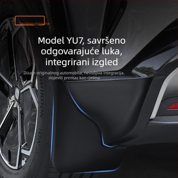Originalni prednji i stražnji blatnici za Xiaomi Yu7/SU7, montaža bez bušenja.
