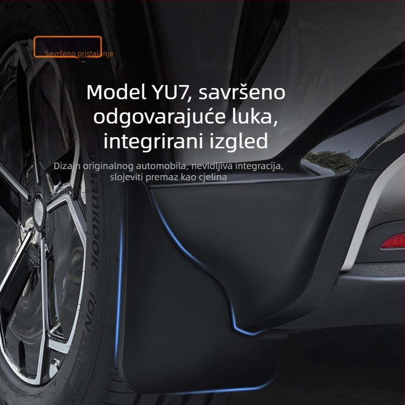 Originalni prednji i stražnji blatnici za Xiaomi Yu7/SU7, montaža bez bušenja.