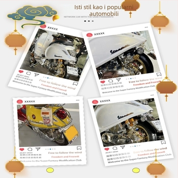 Stražnji blatnik Vespa Spring Sprint 150 – originalni, elektroplatirani završetak, PVC materijal, model E80