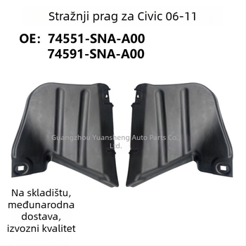 Zadnja unutarnja obloga blatnika za Honda Civic 2006-2011