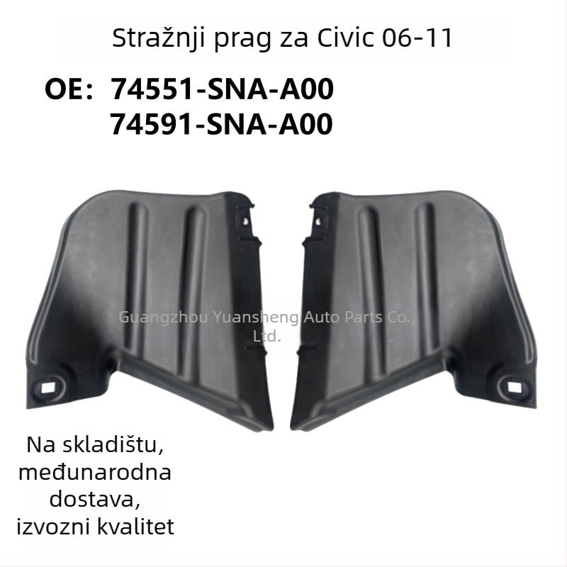 Zadnja unutarnja obloga blatnika za Honda Civic 2006-2011