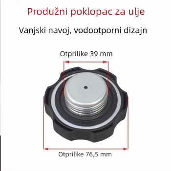 Pribor za benzinski motor: poklop spremnika goriva i pumpa vode za 2 kW generator (modeli 168/170F)