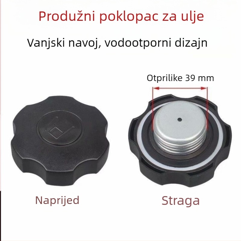 Pribor za benzinski motor: poklop spremnika goriva i pumpa vode za 2 kW generator (modeli 168/170F)