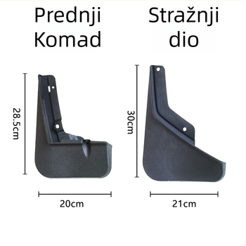 Benke blatnik za gume 2024 Chery ICAR 03 — Crni mekani PP plast