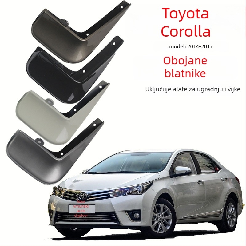 Toyota Corolla obojani prednji blatnik, 2014-2019, bijela