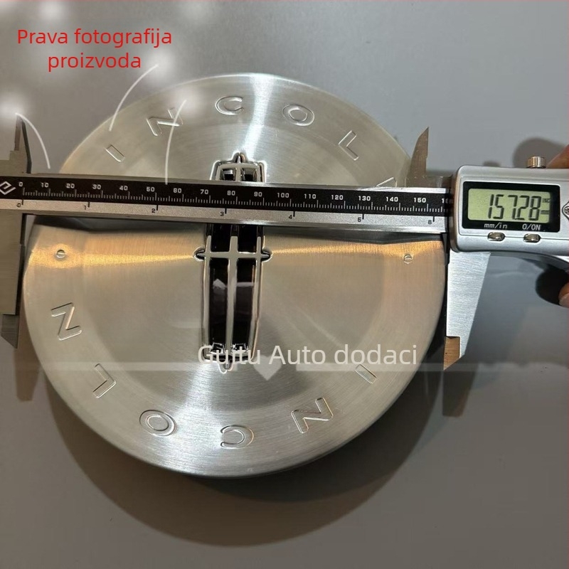 Poklopac središnjeg kotača Lincoln Navigator MKZ MKS MKC — metal + ABS, dio 3W13-1A096-CA, univerzalna kompatibilnost, set od 4 komada