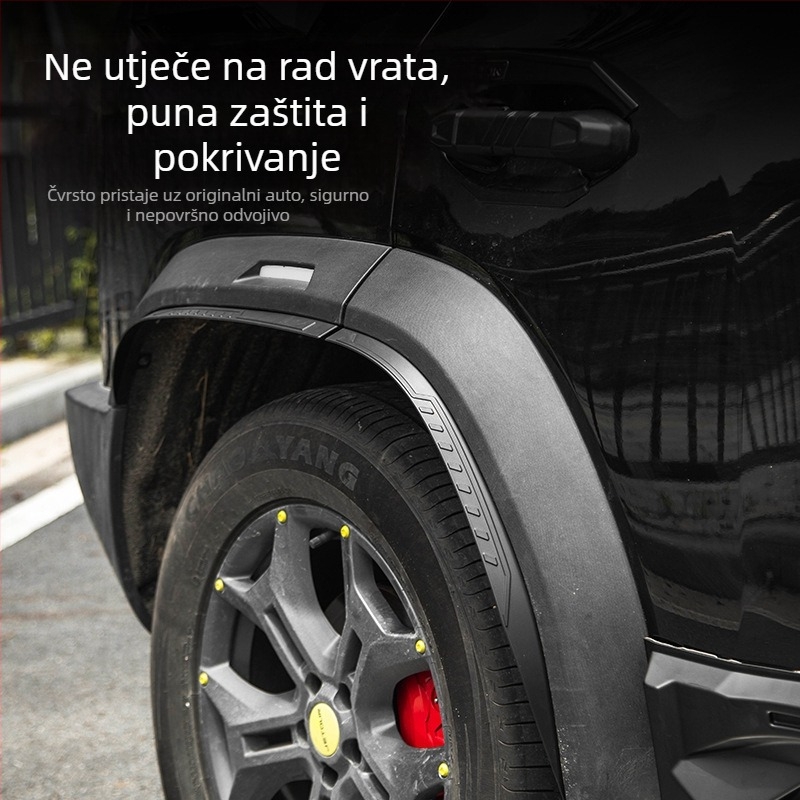 Wiseplay ABS zaštita rubnika kotača za Jet Traveler Shanhai T2 – prošireni rubnik kotača, otporan na ogrebotine